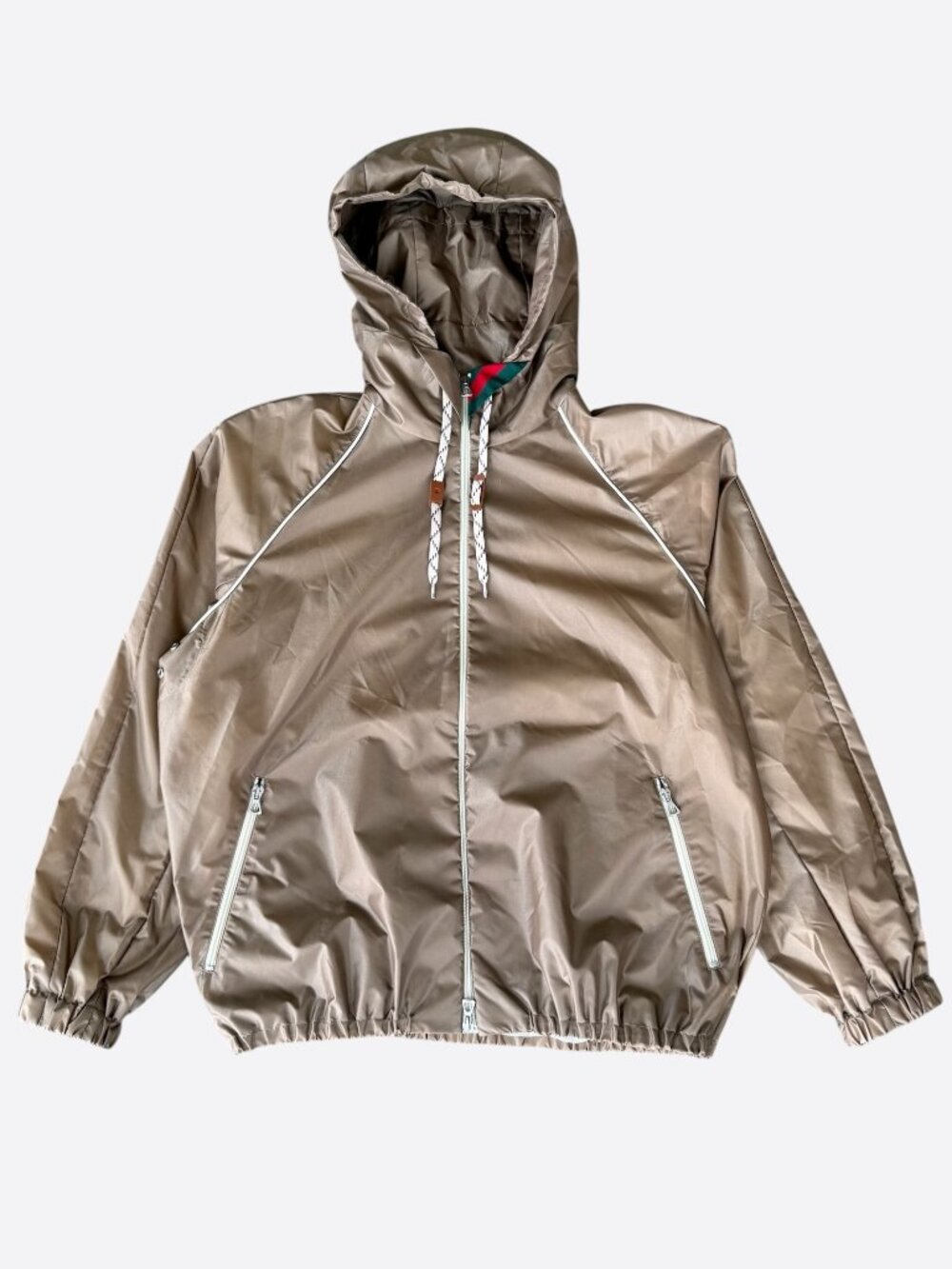 Gucci Brown Nylon Windbreaker